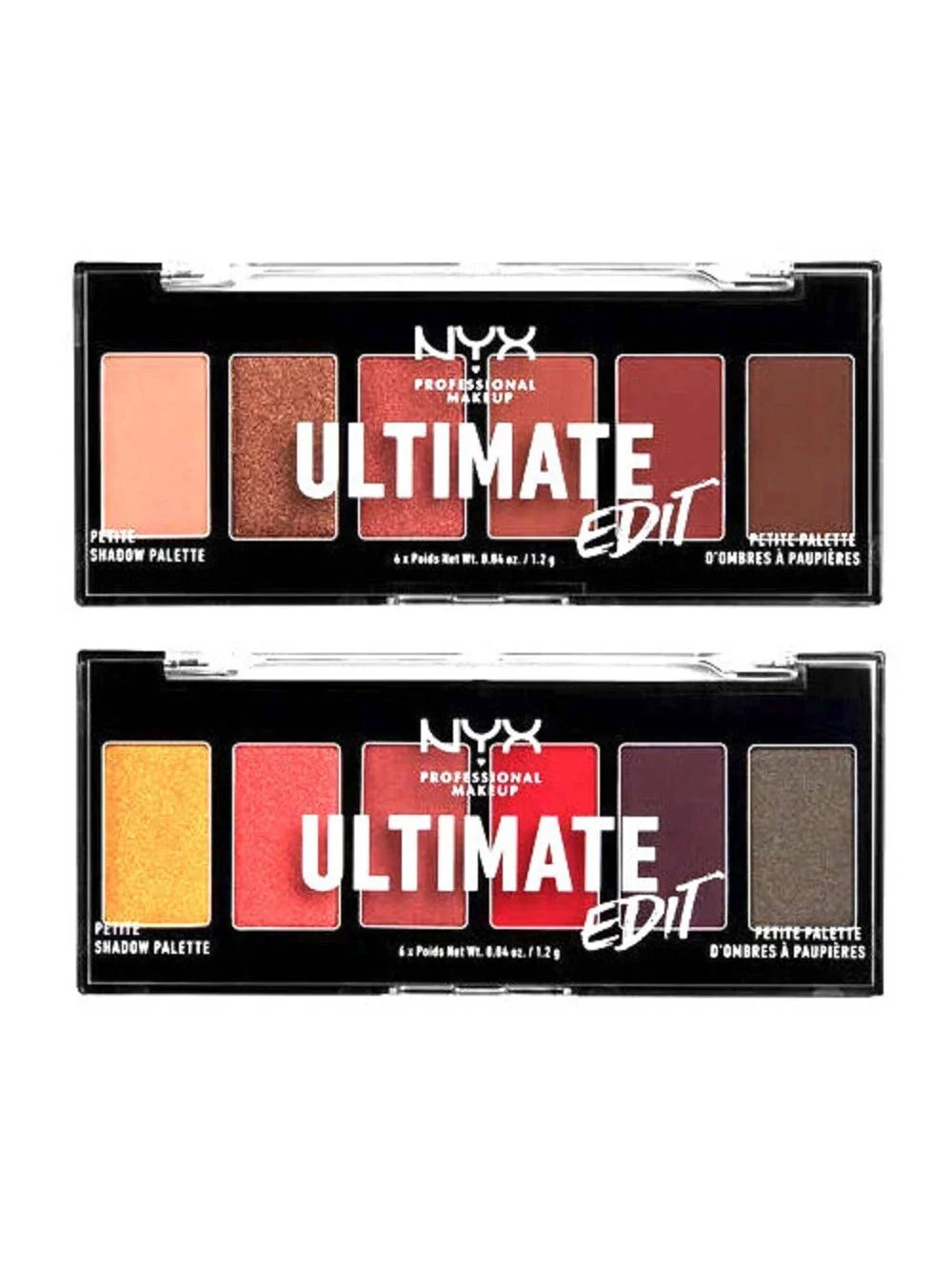 2-Pack NEW NYX Ultimate Edit Eye Shadow Palette USPP01 Warm Neutrals 02 Phoenix